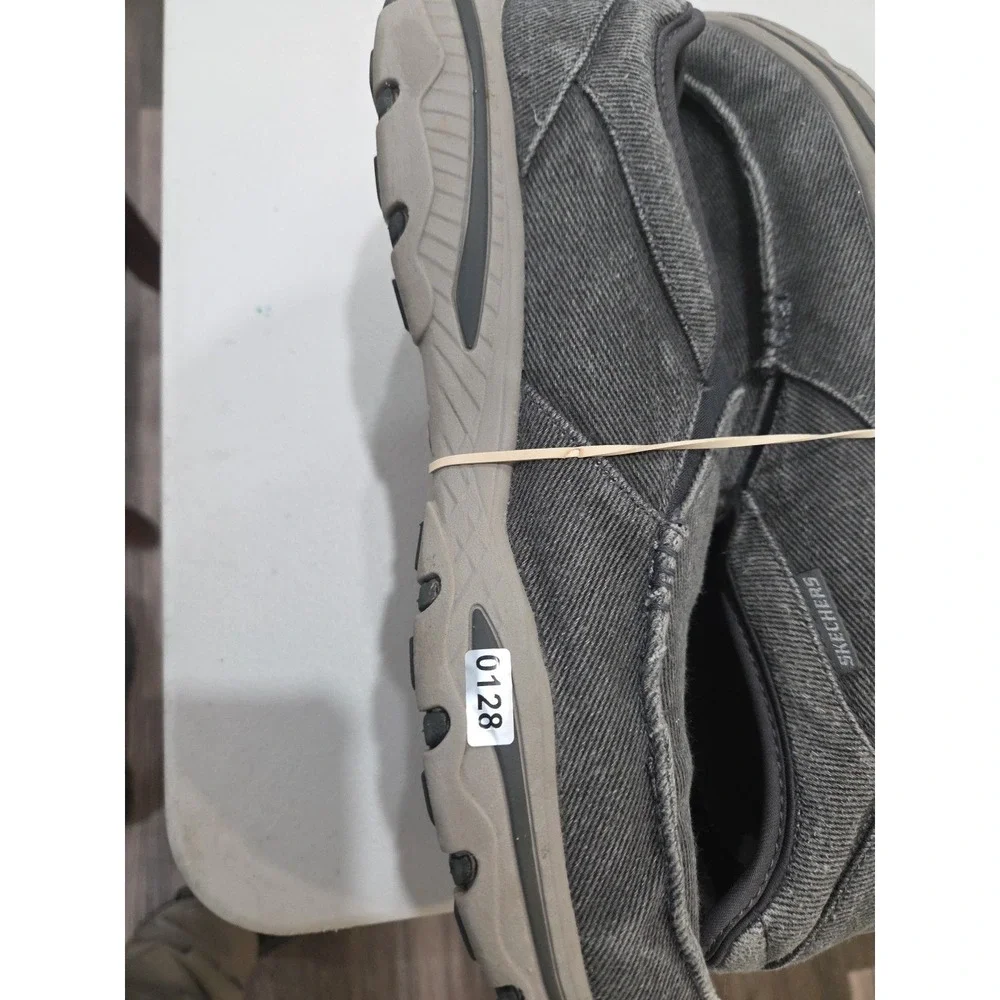 Skechers Creston Moseco Shoes Men's12 Gray Comfort Slip On Relaxed Fit Moc Boat